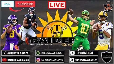 #RAIDERS SUNRISE LIVE! W/ LUNATIK RAIDER: THE QB BS METER