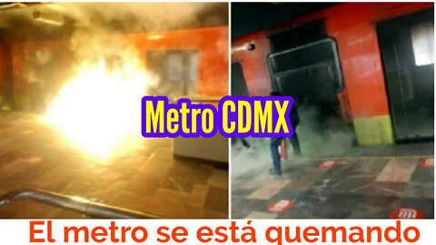 Última Hora 🚨 Se reporta incendio en la estación Viveros de la linea 3 del Metro CDMX 🔥