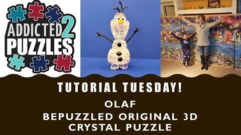 Olaf Original 3D Crystal Puzzle Tutorial