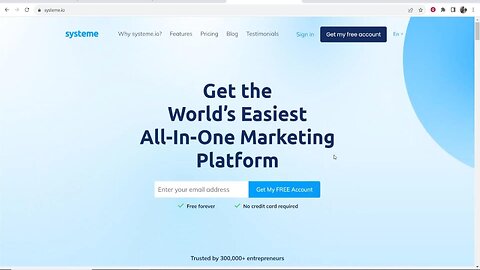 How To Create A Landing Page For Affiliate Marketing , Free On Systeme.io
