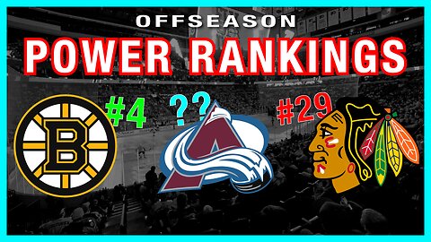 Power Rankings for the 2023 NHL Offseason (factoring free agency, trades, etc.)