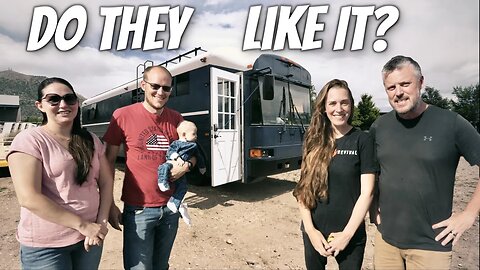 Bus Conversion Reveal to the Owners! Do They Like It?