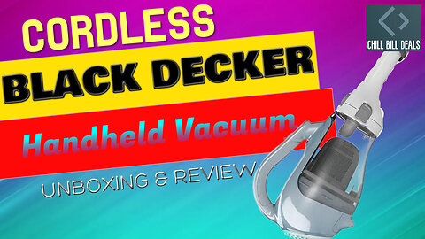Black And Decker Cordless Handheld Vacuum Cleaner Unbox & Review