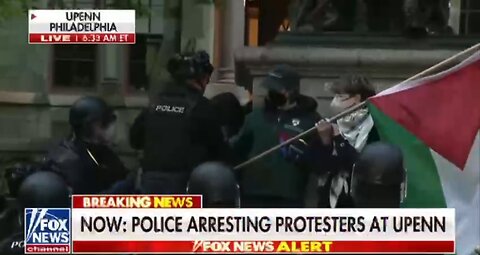 More older paid agitators by Soros being arrested at Penn University