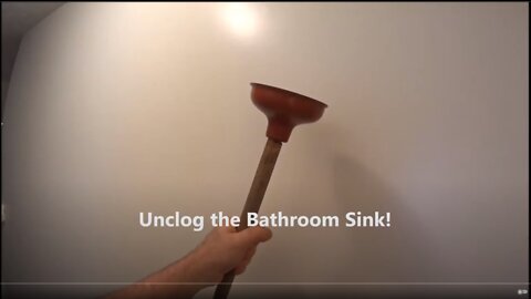 How to: Unclog a slow draining bathroom sink!
