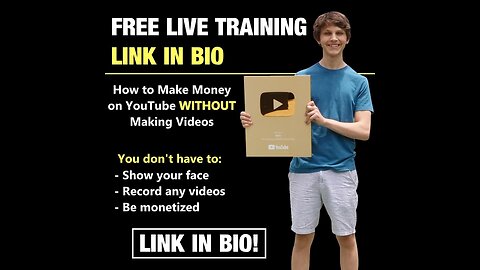 FREE TRAINING: How to Make Money on YouTube WITHOUT Recording Videos