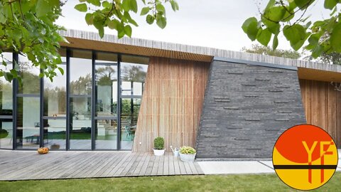Tour In Boomerang House By AJG Architects In RISSKOV, DENMARK
