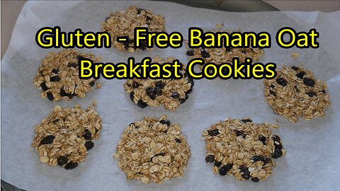 Gluten Free Banana Oat Breakfast Cookies
