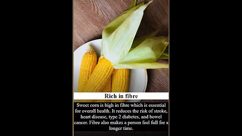 benefit of sweet corn