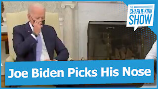 Joe Biden Picks His Nose