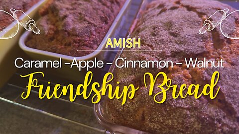 Amish Cinnamon Caramel Apple Walnut Bread