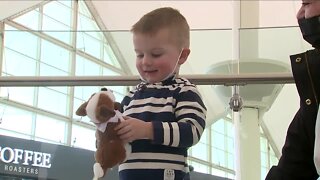 DIA and Milwaukee Airport work together to return stuffed animal to toddler