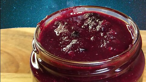 Natural Blackcurrant Jam with NO Sugar or Gelatin