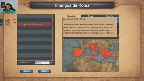 AGE OF EMPIRES 1 - INIMIGOS DE ROMA - A REVOLTA DE ESPÁRTACO