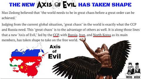 The 'New Axis of Evil' Has Taken Shape 🌎