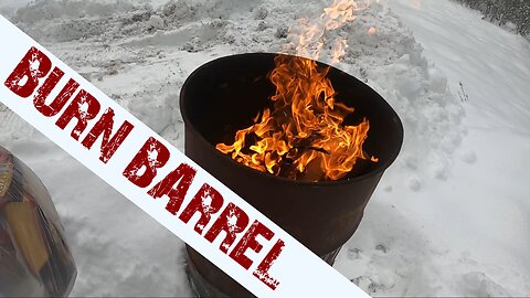 Burning trash! How to build an efficient burn barrel.