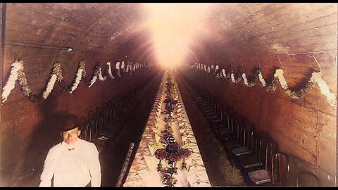 Bizarre 1903 High Society Sewer Tunnel Dinner Banquet of the Elites. Secret Meetings? Mind Unveiled