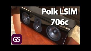 Polk LSiM 706c Center Channel Speaker Unboxing And Overview