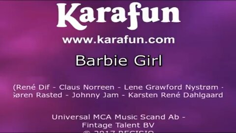 Aqua Barbie Girl KF Karaoke