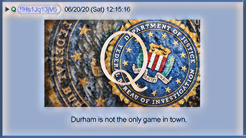 Q June 21, 2020 – Durham Is Not The Only Game In Town