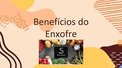 👴Enxofre: combate à fadiga, estresse, dores no corpo e trata rugas👵