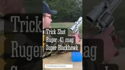 Trick Shot Ruger Blackhawk .41 magnum #shorts #ruger