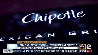Chipotle gives back to nurses with BOGO deal