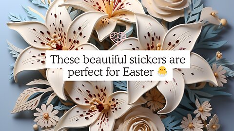 Easter Lilies Stickers🌷