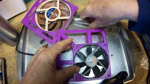 Push Fans on a CPU Cooler Radiator with Restricted Space Using 3d Printed Fan Adaptors - Part 2