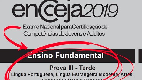 📘 [RESOLUÇÃO DA PROVA] - Língua Portuguesa - ENCCEJA 2019 - Ensino Fundamental