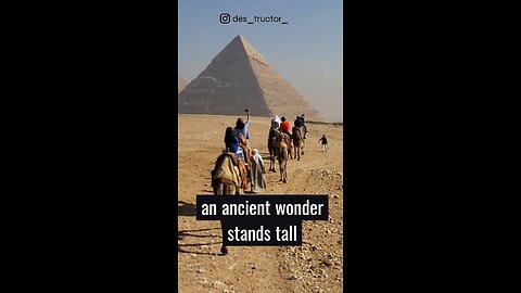 In the land of Egypt, an ancient wonder stands tall: the Great Pyramid of Giza