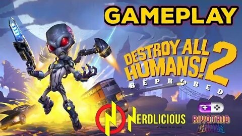 🎮 GAMEPLAY! Jogamos DESTROY ALL HUMANS! 2 - REPROBED no PC e ele é bastante divertido! Confira!