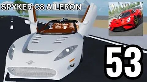 Vehicle Legends-ROBLOX-Gameplay Walkthrough Part 53-SPYKER C8 AILERON