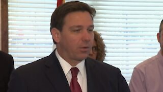 Florida Gov. Ron DeSantis holds news conference in Lake Butler