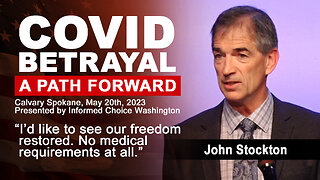 NBA Legend John Stockton speaks at the COVID Betrayal event in Spokane