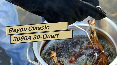 Bayou Classic 3066A 30-Quart Outdoor Turkey Fryer Kit