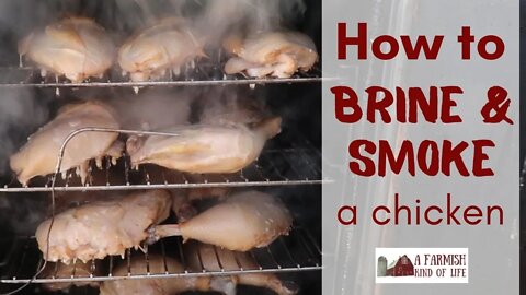 How to Brine and Smoke a Chicken | A Farmish Kind of Life