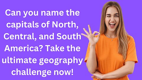 Guess The Capital City of The Country 🌍🤔 20 Questions Challenge American continents #capitalcityquiz