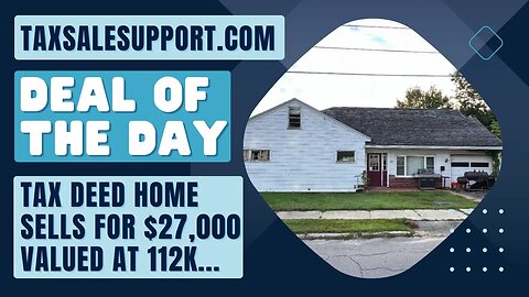 3-Bed, 2-Bath Home Sells for $27,000! Valued at $112,000 - Good Rental $1700-$2000 a Month!