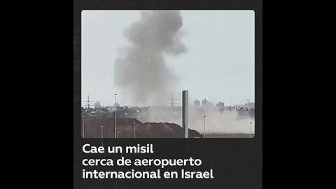 Misil cae cerca de aeropuerto en Israel y provoca pánico