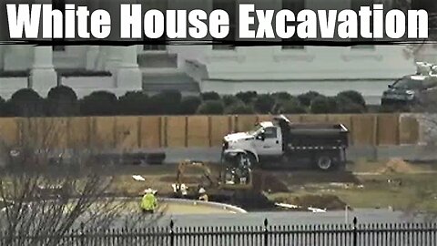 White House - DEEP Excavation Construction - Plumbing? Or Tunnels?