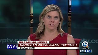 Two-vehicle crash involving Delray city vehicle