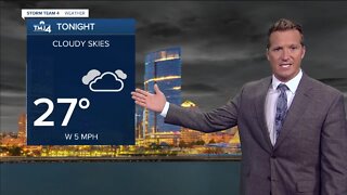 Dry conditions tonight, lows fall into the 20s