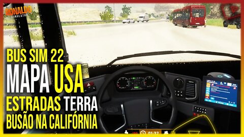 ▶️BUS SIM 22 -EXPLORANDO AS ESTRADAS DE TERRA E O MAPA DA CALIFÓRNIA USA