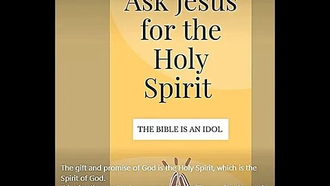ASK JESUS FOR THE HOLY SPIRIT