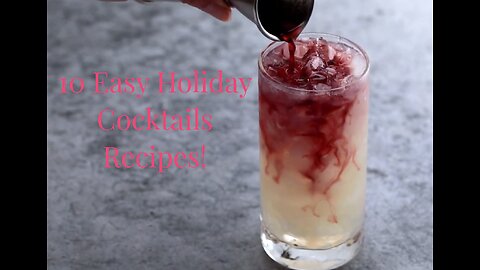 10 Easy Holiday Cocktail Recipes