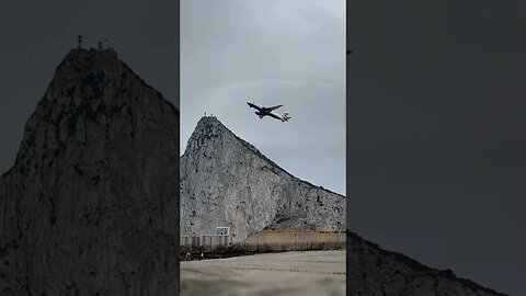 British Airways Departs Rock of Gibraltar #planespotting