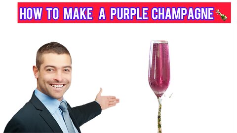 How to make a purple champagne cocktail