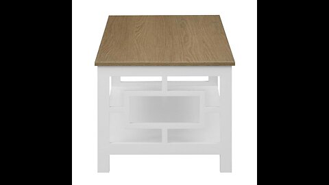 Convenience Concepts Ledgewood Coffee Shelf Table, DriftwoodWhite