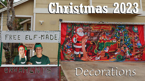 Festive Wonderland: DIY Christmas 2023 Decorations & Ornament Giveaway Booth!